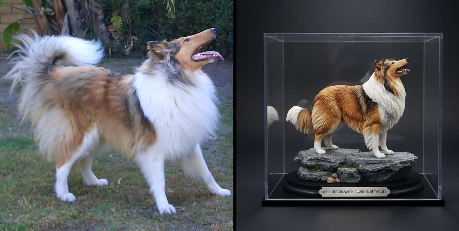 Golden Retriever oil painting portrait
